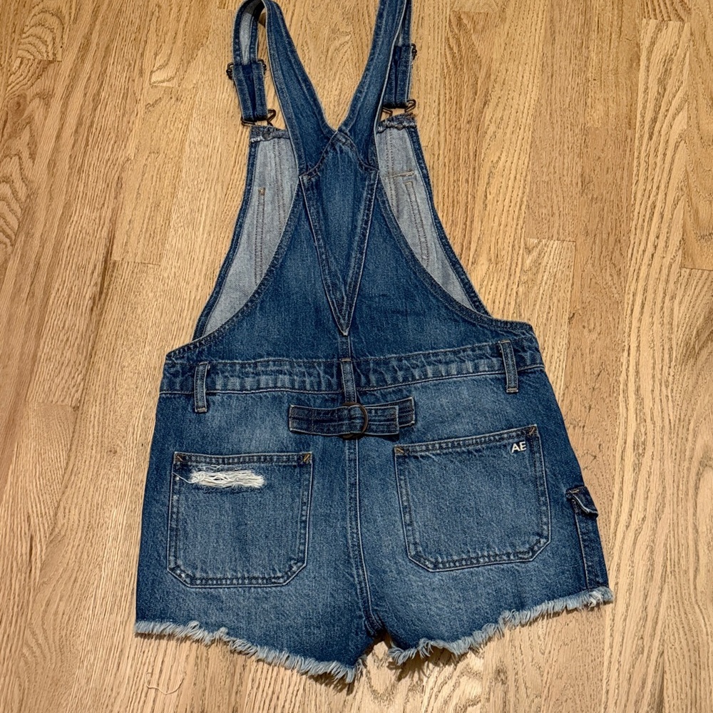 American Eagle Outfitters Denim Overall Shorts - Picture 4 of 6